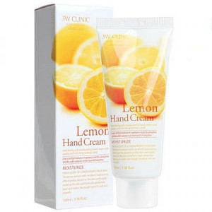 [3W CLINIC] Крем д/рук увлажняющий с экстрактом ЛИМОНА Lemon Hand Cream, 100 мл