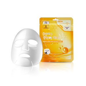 [3W CLINIC] Тканевая маска для лица КОЭНЗИМ Fresh Coenzyme Q 10 Mask Sheet