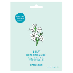 [Baroness] Очищающая тканевая маска с экстрактом цветов лилии Lily Flower Mask Sheet