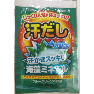 "Hakugen Earth" "Asedashi" Согревающая соль для ванны с экстрактом морских водорослей, пакетик 25 гр