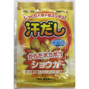 "Hakugen Earth" "Asedashi" Согревающая соль для ванны с экстрактом имбиря, пакетик 25 гр.