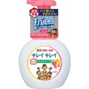 "Lion" "KireiKirei" Пенное мыло для рук с ароматом фруктов (помпа), 250 мл