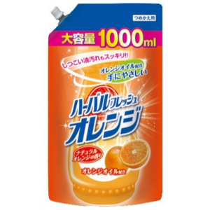 "Mitsuei" Средство для мытья посуды, овощей и фруктов с ар. апельсина 1000 мл. (мягкая упаковка)