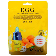 [EKEL] Маска тканевая для лица ЯЙЦО, Mask Pack Egg, 23 мл.