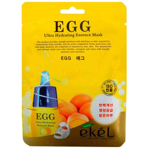 [EKEL] Маска тканевая для лица ЯЙЦО, Mask Pack Egg, 23 мл.
