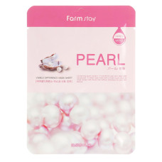 [FarmStay] Маска тканевая для лица с экстрактом жемчуга, visible difference mask sheet pearl, 23 мл.