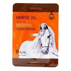 [FarmStay] Маска тканевая для лица с лошадиным жиром, visible difference mask sheet horse oil, 23 мл