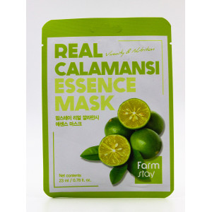 [FarmStay] Маска тканевая для лица с экстрактом каламанси, real calamansi essence mask, 23 мл.