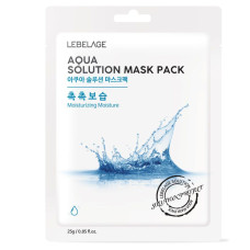 [LEBELAGE] Маска тканевая для лица с морской водой aqua solution mask pack, 25 гр.