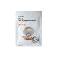 [Lebelage] Маска тканевая для лица с жемчугом, solution mask pack pearl, 25 мл.