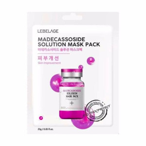 [LEBELAGE] Тканевая маска для лица с мадекассосидом, madecassoside solution mask pack, 25 гр.