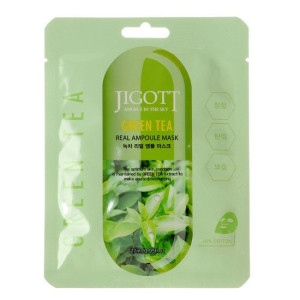 [JIGOTT] Ампульная маска с зеленым чаем, Green Tea Real Ampoule Mask