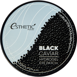 [ESTHETIC HOUSE] Гидрогелевые патчи для глаз ЧЕРНАЯ ИКРА, Black Caviar Hydrogel Eye Patch, 60 шт.