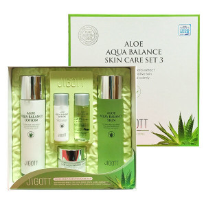 [JIGOTT] Уходовый набор с алое вера, Aloe Aqua Balance Skin Care 3 Set