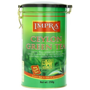 Чай Impra GREEN Tea листовой в жестяной банке, 250 гр.